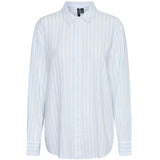 Vero Moda VERO MODA Damen Hemd VMLINN Shirt Snow White Olga Airy Blue