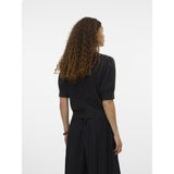 Vero Moda VERO MODA Damen Pullover VMDoffy Knit Chocolate Torte BLACK MELANGE