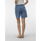Vero Moda VERO MODA Damen Shorts VMTESS Shorts Medium Blue Denim HEART