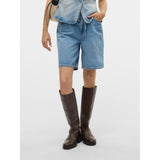 Vero Moda VERO MODA Damen Shorts VMVILLA Shorts Light Blue Denim