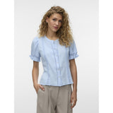 Vero Moda VERO MODA Damen Top VMNATALI Top Cashmere Blue