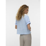 Vero Moda VERO MODA Damen Top VMNATALI Top Cashmere Blue