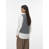 Vero Moda VERO MODA Damen Weste VMNOVAH Vest Dark grey melange