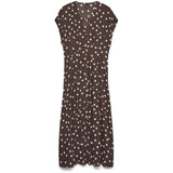 Vero Moda VERO MODA Damen kleid VMELISA Dress Chocolate Martini Snow white dot