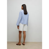 Vero Moda VERO MODA Damenhemd AWALLY Shirt Brunnera Blue Stripes WHITE