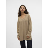 Vero Moda VERO MODA Damen Strick VMESTI Restudsalg Silver Mink Melange