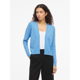 VILA VILA DAMEN STRICKJACKE VIRIL SHORT L/S KNIT CARDIGAN-NOOS Cardigan All Aboard DARK MELANGE