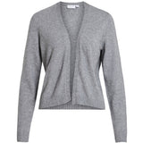 VILA VILA DAMEN STRICKJACKE VIRIL SHORT L/S KNIT CARDIGAN-NOOS Cardigan Medium grey melange