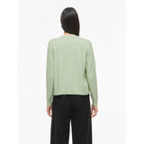 VILA VILA DAMEN STRICKJACKE VIRIL SHORT L/S KNIT CARDIGAN-NOOS Cardigan Smoke Green LIGHT MELANGE