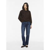 VILA VILA DAMEN STRICKPULLOVER VINIKOLINA Blouse Coffee Bean Melange