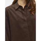 VILA VILA Damen Hemd VICOURDIE Shirt Coffee Bean