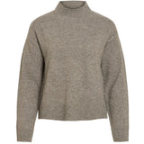 VILA VILA Damen Strick VIAYLIN Knit Falcon WHITE BINDER