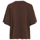 VILA VILA Damen T-Shirt VILEMON T-shirt Coffee Bean lemon