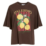 VILA VILA Damen T-Shirt VILEMON T-shirt Coffee Bean lemon
