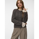 Vero Moda Vero Moda Damen Cardigan VMNOVAH Cardigan Chocolate Torte W. DTM BUTTON