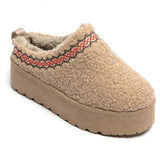 SHOES Aimee Damen Teddy Winterstiefel 8909 Restudsalg Kaki