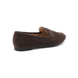 SHOES Anastasia Damen Slipper H8-565 Ballerinas Brown