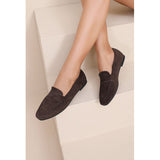SHOES Anastasia Damen Slipper H8-565 Ballerinas Brown