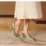 SHOES Ayla Damen High Heels 77-539 Restudsalg Green