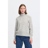b.young B.YOUNG DAMEN STRICKPULLOVER BYMONNA Knit Mid Grey Melange