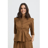 b.young B.YOUNG Damen Hemd BYISSALI Shirt Sepia