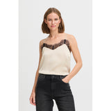 b.young B.YOUNG Damen Top BYFLAIR Top Cement