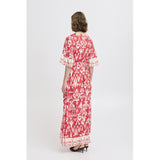 b.young B.YOUNG Damenkleid BYJASMINA Restudsalg Flame Scarlett Eth Mix
