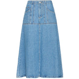 b.young B.YOUNG Damenrock BYKACILA Skirt Mid Blue Denim