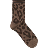 b.young B.YOUNG Damenstrümpfe BAWLI Socks Copper Leopard Mix