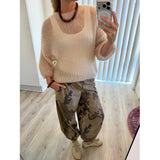 Black Colour BLACK COLOUR Damen Hosen BCALLY Pant Brown Camouflage