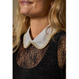 Black Colour BLACK COLOUR Damen Kragen BCKIRA Accessories White