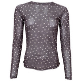 Black Colour BLACK COLOUR Damen Mesh BCANNIE Blouse Coffee Dot