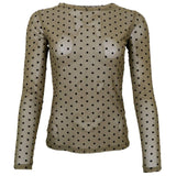 Black Colour BLACK COLOUR Damen Mesh BCJENNIE Blouse Army
