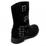 SHOES Celine Damen BikerStiefel 9635A Restudsalg Black