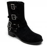 SHOES Celine Damen BikerStiefel 9635A Restudsalg Black