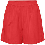 PIECES Damen-Shorts PCMILANO Shorts Poppy Red