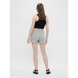 PIECES Damen-Sweatshorts „PCCHILLI SUMMER“ Shorts Light Grey Melange