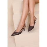 SHOES Dorthe Damen High Heels H8-1092E Restudsalg Brown