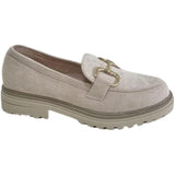 SHOES Elsa Damen Slipper DF08 Restudsalg Beige