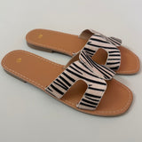 SHOES Havanna Damen Sandalen M65B Shoes Zebra