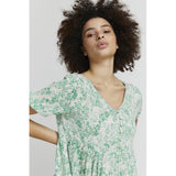 ICHI ICHI dame kjole IHMARRAKECH Restudsalg Holly Green