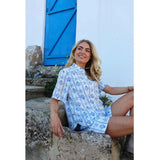 Liberté LIBERTÈ Damen-Shorts MIE Shorts CREME BLUE MUSSEL