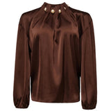 Liberté LIBERTÉ Damen Bluse Pip Blouse Dark Brown
