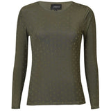 Liberté LIBERTÉ Damen MESH T-shirt ARMY MEDIUM DOT