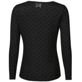 Liberté LIBERTÈ Damen Mesh LS Blouse BLACK MEDIUM HEART