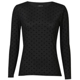 Liberté LIBERTÈ Damen Mesh LS Blouse BLACK MEDIUM HEART