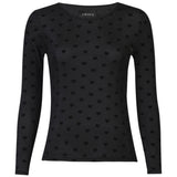 Liberté LIBERTÈ Damen Mesh LS Blouse BLACK MEDIUM HEART