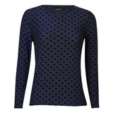 Liberté LIBERTÈ Damen Mesh LS Blouse NAVY HEART