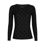 Liberté LIBERTÈ Damen Mesh LS Blouse black big dot