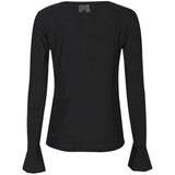 Liberté LIBERTÈ Damen Mesh LS Blouse BLACK BLACK DIAMOND DOT